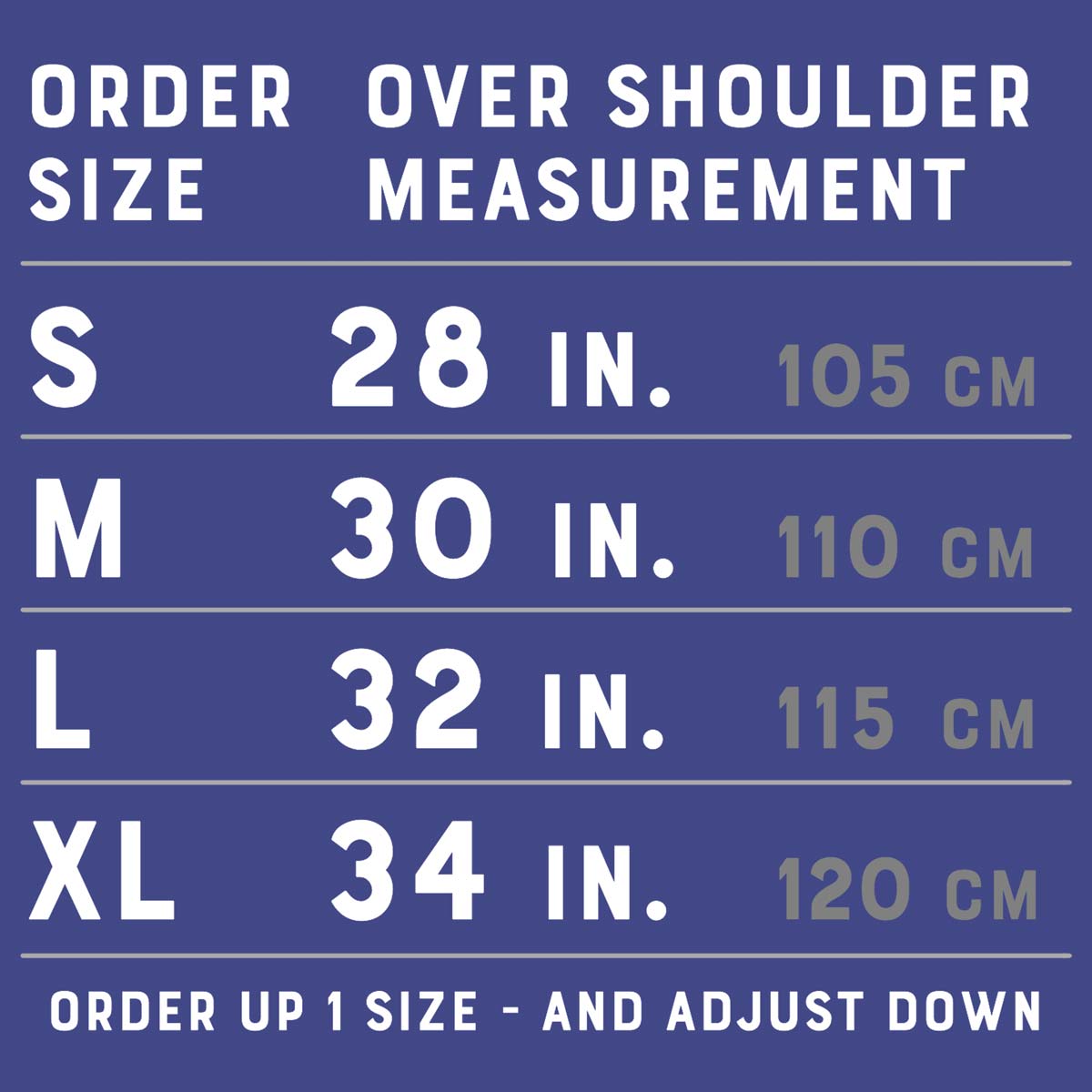 Sizing grows with your child.