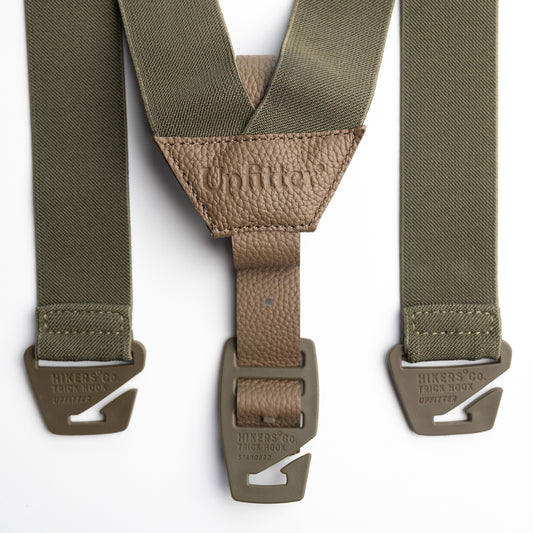 Upfitter® Belt Loop Suspenders - Deluxe - Army
