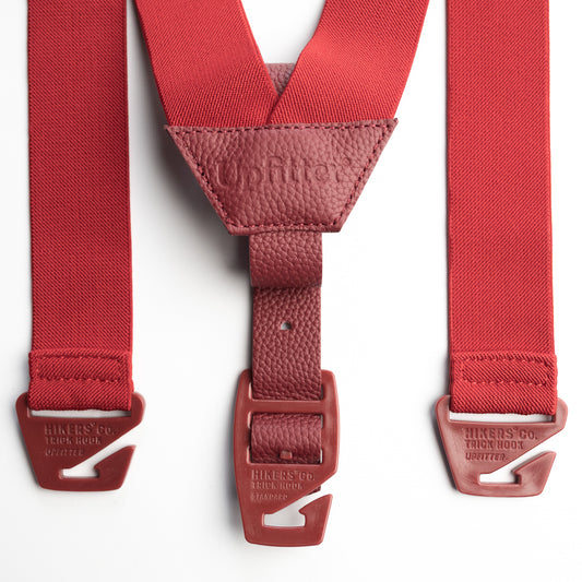 Upfitter® Belt Loop Suspenders - Deluxe - Red