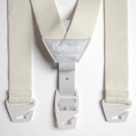 Upfitter® Belt Loop Suspenders - Undy White