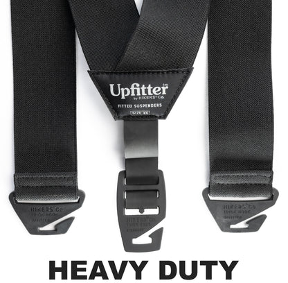 Upfitter® Belt Loop Suspenders - Heavy Duty - Black