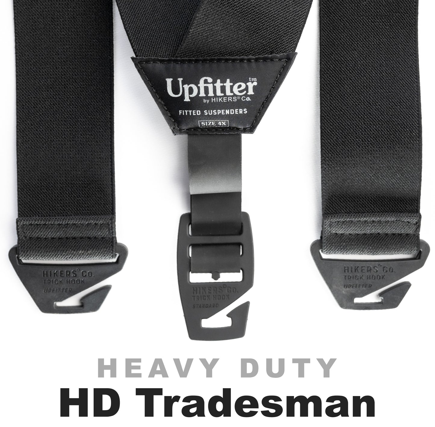 Upfitter® Belt Loop Suspenders - Heavy Duty - Black