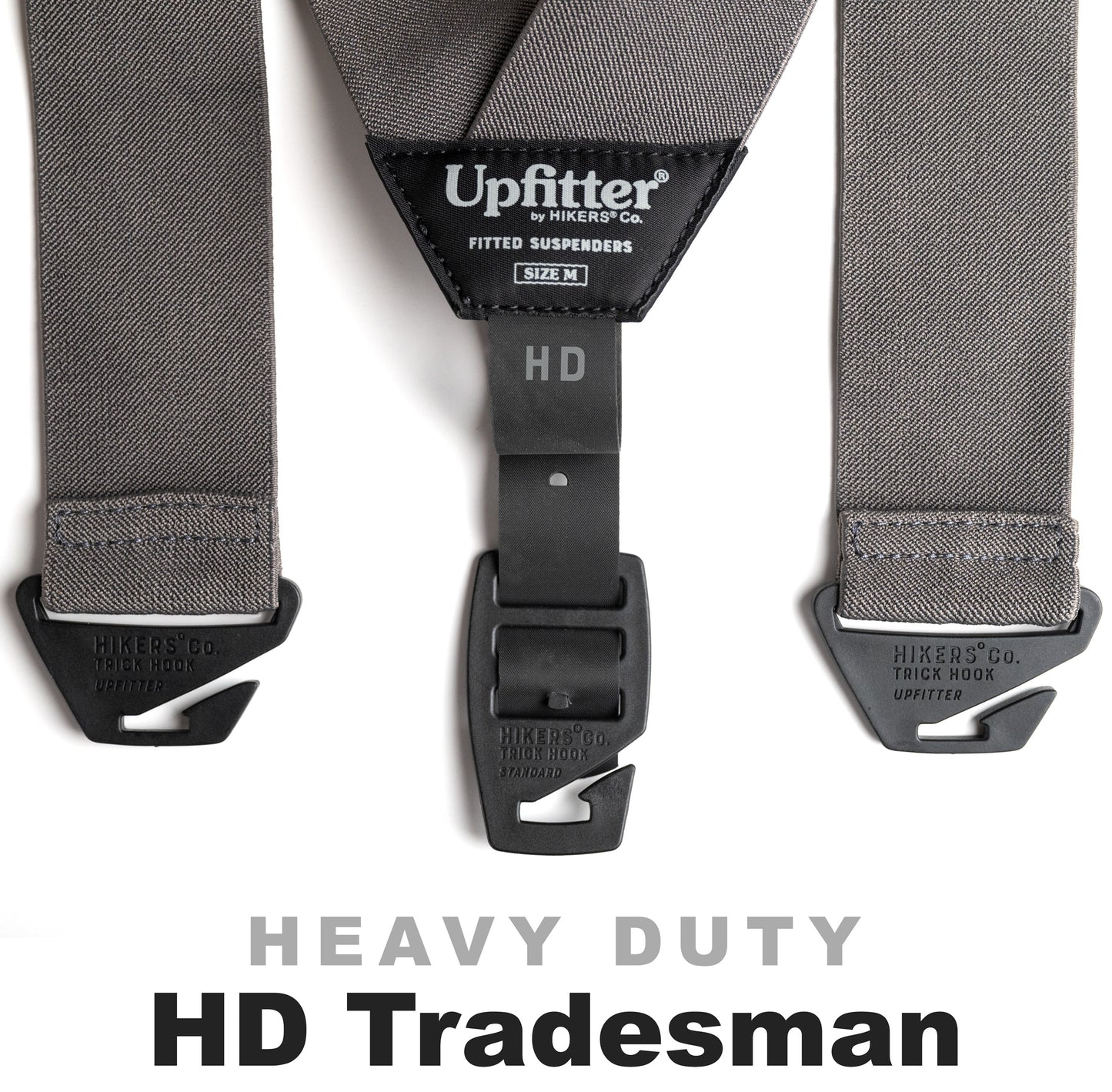Upfitter® Belt Loop Suspenders - Heavy Duty - Gray/Black