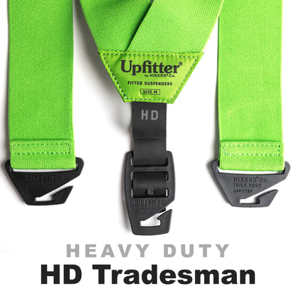 Upfitter® Belt Loop Suspenders - Heavy Duty - Neon Green