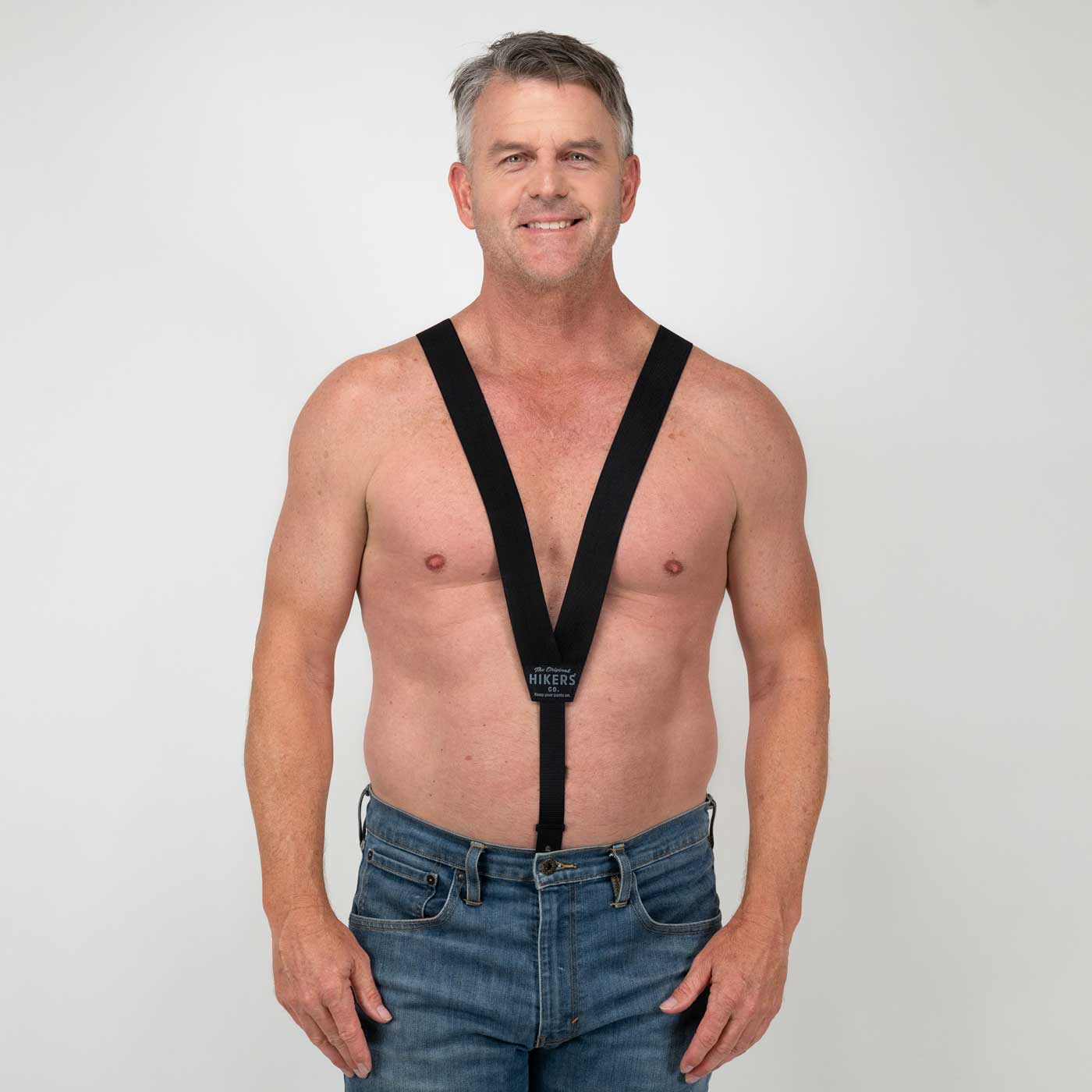 HIKERS® Button Fly Suspenders - Black